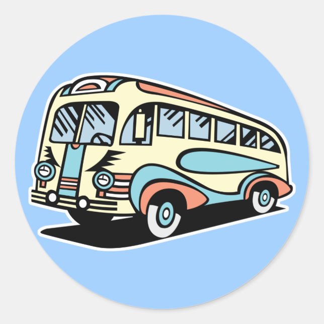 Adesivo ônibus retro (Frente)