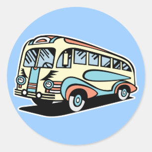 Adesivo ônibus retro