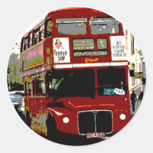 Adesivo Ônibus Routemaster Red Bus de Londres