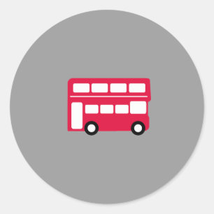 Adesivo Ônibus vermelho grande