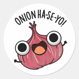 Adesivo Onion Ha-se-yo Funny Coreano Pun