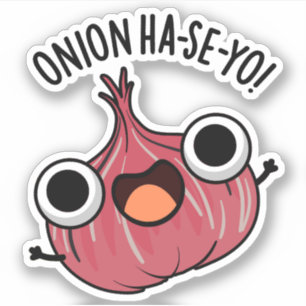 Adesivo Onion Ha-se-yo Funny Coreano Pun