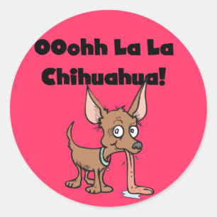 Adesivo Oohhh La Chihuahua T-shirts e presentes