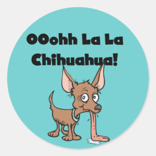 Adesivo Oohhh La Chihuahua T-shirts e presentes