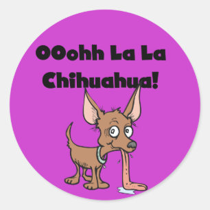 Adesivo Oohhh La Chihuahua T-shirts e presentes