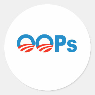 Adesivo Oops de Obama