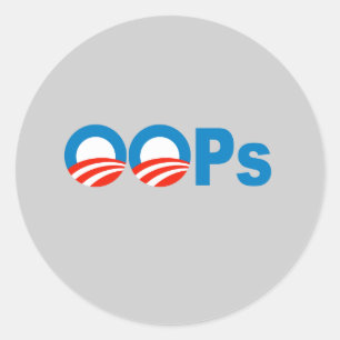 Adesivo Oops de Obama