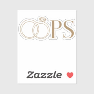 Adesivo OOPS! Festa de Divórcio