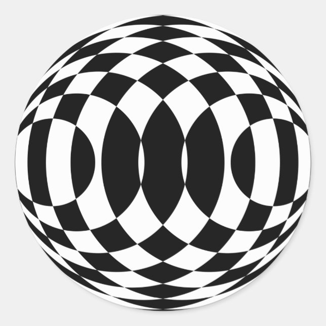 Adesivo Op-Art Harlequin (Stickers) (Frente)