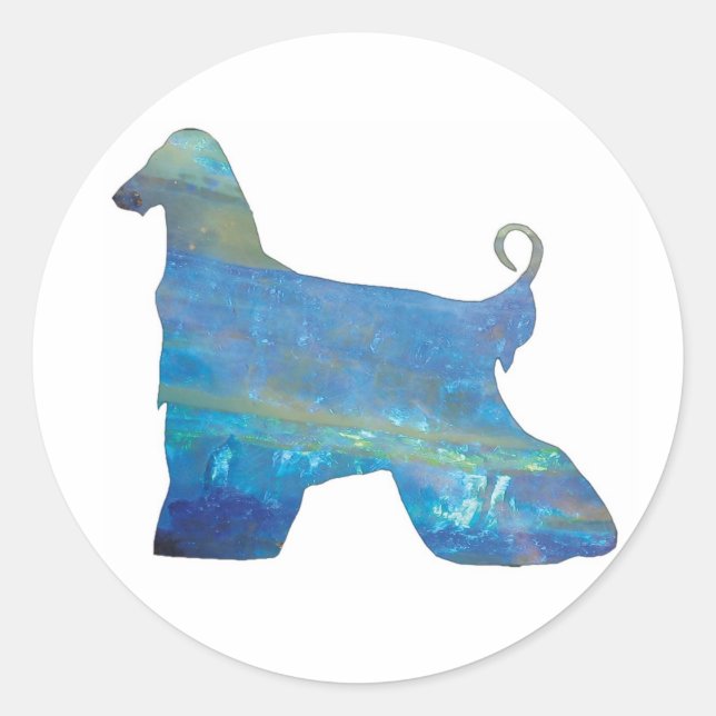 Adesivo Opal Afghan Hound Stickers (Frente)