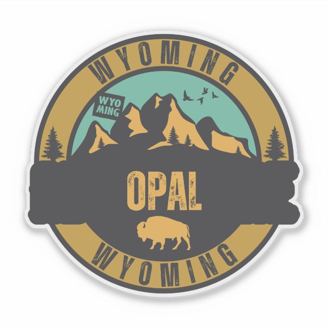 Adesivo Opal, Wyoming (Frente)