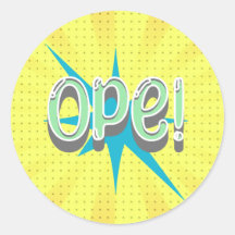 Ope, Engraçado Gíria Midwest | Verde retroativo e 