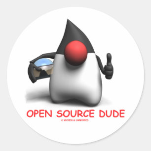 Adesivo Open Source Dude (Software Developer Duke)