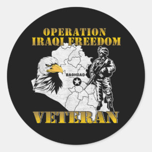 Adesivo Operação Liberdade Iraquiana Oif Combat Veteran Vi
