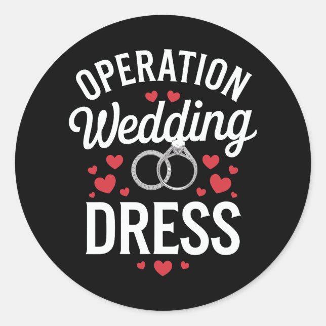 Adesivo Operação Vestido de Casamento (Frente)