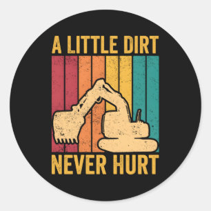 Adesivo Operador De Escavador Não Machuca Um Pouco De Suje