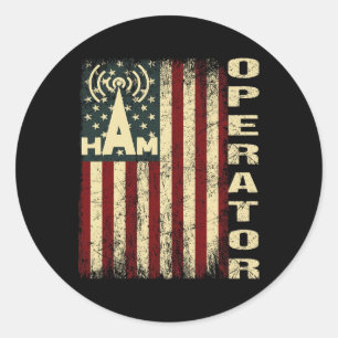 Adesivo Operador de Rádio Amador de Rádio Amador de Bandei