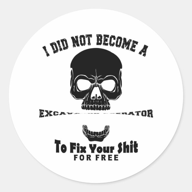 Adesivo Operador escavador (Frente)