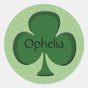 Adesivo Ophelia Personalizated Irish Shamrock Stickers