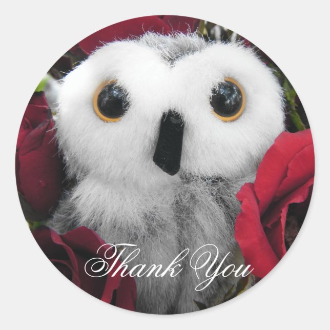 Adesivo Ophelia & The Vintage Rosa - Obrigado (Frente)