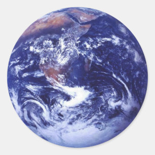 Adesivo Opinião de Apollo 17 da terra no espaço