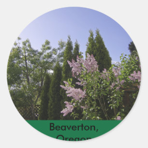 Adesivo Opinião do céu do jardim em Beaverton, Oregon
