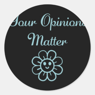 Adesivo Opiniões - Vinheta de Afirmação Positiva