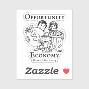 Adesivo Opportunity Economy Harris Walz 2024