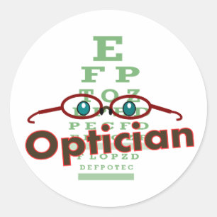 Adesivo Optician — Presentes de gráfico de olhos