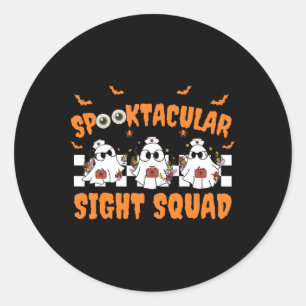 Adesivo Optometria de Halloween, Esquadrão de Visão Spookt