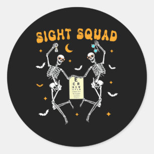 Adesivo Optometrista de Halloween, Esquadrão de Dança de E