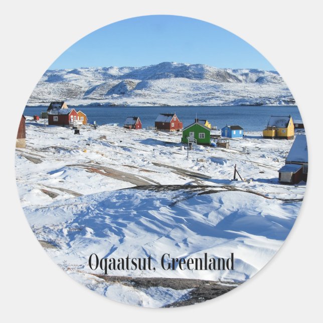 Adesivo Oqaatsut (Rodebay) Gronelândia (Frente)