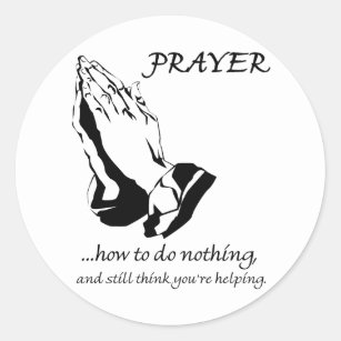 Adesivo Oração como não fazer nada