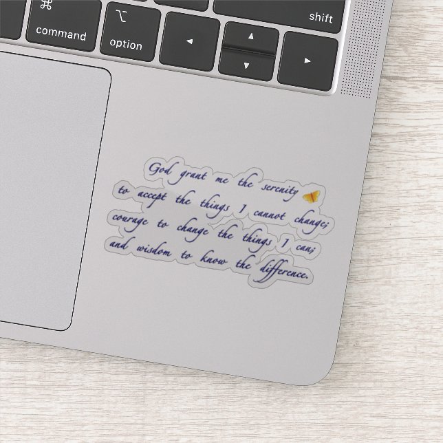 Adesivo oração da serenidade (Detalhe)