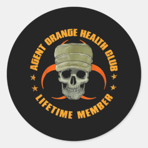 Adesivo Orange Agent Health Club Lifetime Member Vietnam V