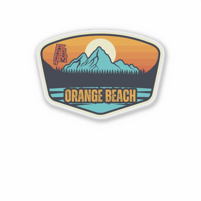 Adesivo Orange Beach, Alabama (Frente)