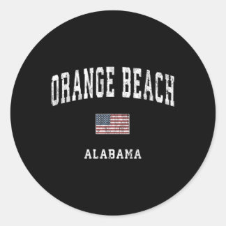 Adesivo Orange Beach Alabama Al American Flag Sports