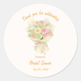 Adesivo orange bouquet Bridal Shower