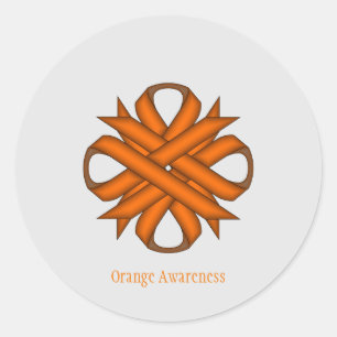 Adesivo Orange Clover Ribbon por Kenneth Yoncich