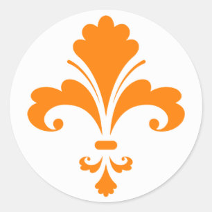 Adesivo Orange Fleur de lis