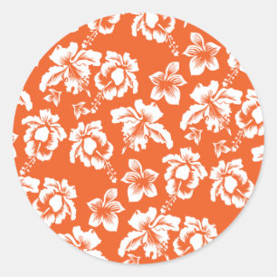Adesivo Orange Hawaiian Hibiscus