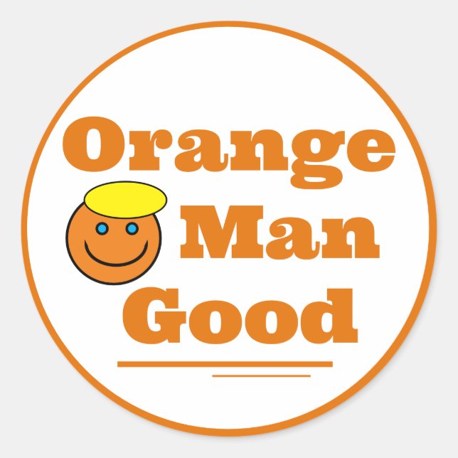 Adesivo Orange Man GOOD (Frente)