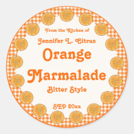 Adesivo Orange Marmalade em Gingham