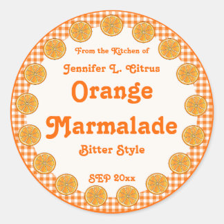 Adesivo Orange Marmalade em Gingham