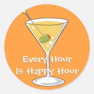 Adesivo Orange Martini Sticker