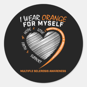 Adesivo Orange Multiple Sclerose Roupa Men