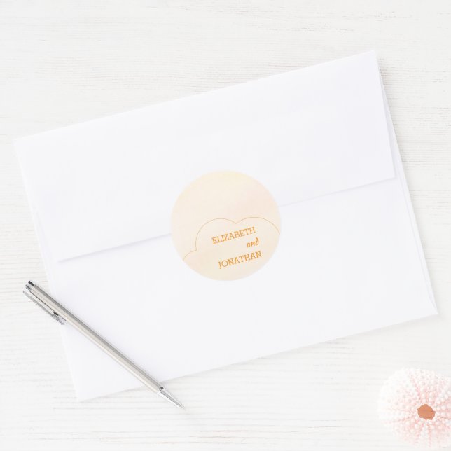 Adesivo Orange Sunset Wedding (Envelope)