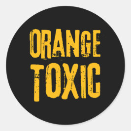 Adesivo Orange Toxic Unti Trump Political Resistance 