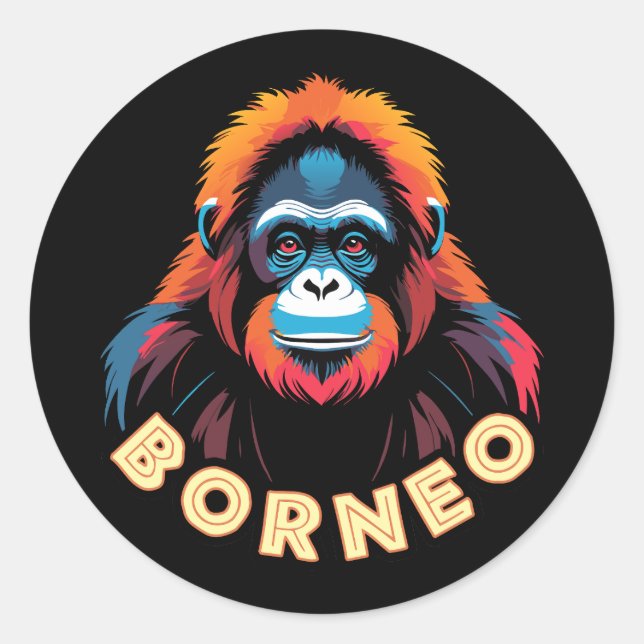 Adesivo Orangutan Borneo (Frente)