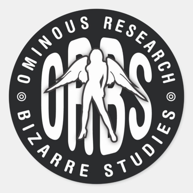 Adesivo ORBS 1,5 polegadas W/B Sticker 003 (Frente)